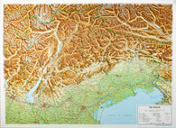 Buy map Tre Venezie (Italy) Raised Relief Map 1:350,000