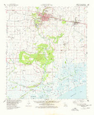 Abbeville Louisiana Historical topographic map, 1:62500 scale, 15 X 15 Minute, Year 1975