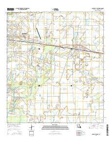 Abbeville East Louisiana Current topographic map, 1:24000 scale, 7.5 X 7.5 Minute, Year 2015