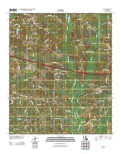 Ada Louisiana Historical topographic map, 1:24000 scale, 7.5 X 7.5 Minute, Year 2012