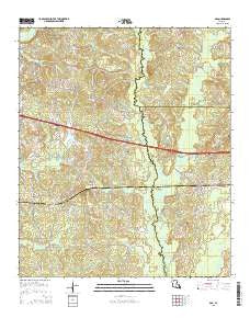 Ada Louisiana Current topographic map, 1:24000 scale, 7.5 X 7.5 Minute, Year 2015
