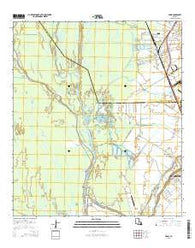 Addis Louisiana Current topographic map, 1:24000 scale, 7.5 X 7.5 Minute, Year 2015