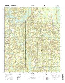 Afeman Louisiana Current topographic map, 1:24000 scale, 7.5 X 7.5 Minute, Year 2015