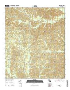 Aimwell Louisiana Current topographic map, 1:24000 scale, 7.5 X 7.5 Minute, Year 2015