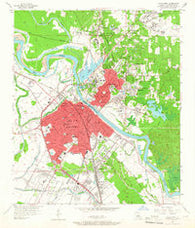 Alexandria Louisiana Historical topographic map, 1:24000 scale, 7.5 X 7.5 Minute, Year 1957