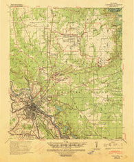 Alexandria Louisiana Historical topographic map, 1:62500 scale, 15 X 15 Minute, Year 1941