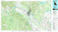Alexandria Louisiana Historical topographic map, 1:100000 scale, 30 X 60 Minute, Year 1986