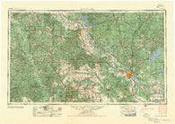 Alexandria Louisiana Historical topographic map, 1:250000 scale, 1 X 2 Degree, Year 1955