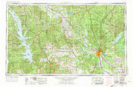 Alexandria Louisiana Historical topographic map, 1:250000 scale, 1 X 2 Degree, Year 1953