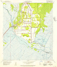 Allemands Louisiana Historical topographic map, 1:24000 scale, 7.5 X 7.5 Minute, Year 1952