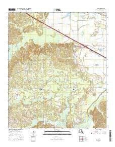 Allen Louisiana Current topographic map, 1:24000 scale, 7.5 X 7.5 Minute, Year 2015