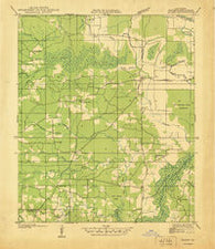 Allen Louisiana Historical topographic map, 1:31680 scale, 7.5 X 7.5 Minute, Year 1938