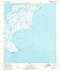 Alligator Point Louisiana Historical topographic map, 1:24000 scale, 7.5 X 7.5 Minute, Year 1968