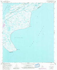 Alligator Point Louisiana Historical topographic map, 1:24000 scale, 7.5 X 7.5 Minute, Year 1968