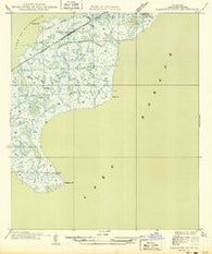 Alligator Point Louisiana Historical topographic map, 1:31680 scale, 7.5 X 7.5 Minute, Year 1949