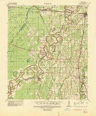 Alto Louisiana Historical topographic map, 1:62500 scale, 15 X 15 Minute, Year 1935