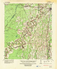 Alto Louisiana Historical topographic map, 1:62500 scale, 15 X 15 Minute, Year 1935