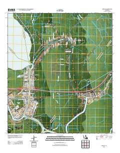 Amelia Louisiana Historical topographic map, 1:24000 scale, 7.5 X 7.5 Minute, Year 2012
