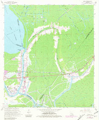 Amelia Louisiana Historical topographic map, 1:24000 scale, 7.5 X 7.5 Minute, Year 1966