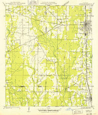 Amite Louisiana Historical topographic map, 1:31680 scale, 7.5 X 7.5 Minute, Year 1949