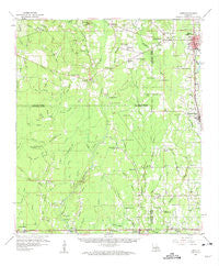 Amite Louisiana Historical topographic map, 1:62500 scale, 15 X 15 Minute, Year 1959