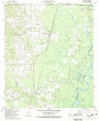 Angie Louisiana Historical topographic map, 1:24000 scale, 7.5 X 7.5 Minute, Year 1982