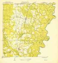 Angie Louisiana Historical topographic map, 1:31680 scale, 7.5 X 7.5 Minute, Year 1949