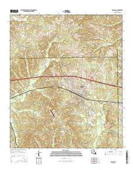 Arcadia Louisiana Current topographic map, 1:24000 scale, 7.5 X 7.5 Minute, Year 2015