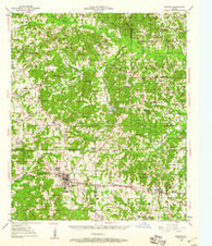 Arcadia Louisiana Historical topographic map, 1:62500 scale, 15 X 15 Minute, Year 1950