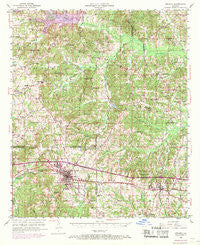 Arcadia Louisiana Historical topographic map, 1:62500 scale, 15 X 15 Minute, Year 1950