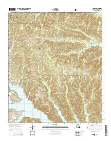 Arizona Louisiana Current topographic map, 1:24000 scale, 7.5 X 7.5 Minute, Year 2015