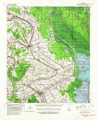Arnaudville Louisiana Historical topographic map, 1:62500 scale, 15 X 15 Minute, Year 1940