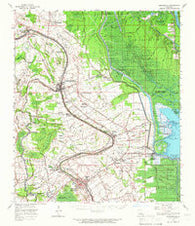 Arnaudville Louisiana Historical topographic map, 1:62500 scale, 15 X 15 Minute, Year 1963