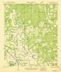 Arnsberg Louisiana Historical topographic map, 1:31680 scale, 7.5 X 7.5 Minute, Year 1938
