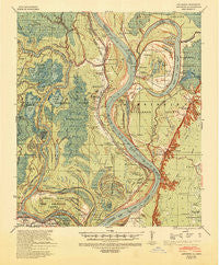 Artonish Mississippi Historical topographic map, 1:62500 scale, 15 X 15 Minute, Year 1939