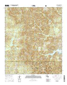 Ashland Louisiana Current topographic map, 1:24000 scale, 7.5 X 7.5 Minute, Year 2015