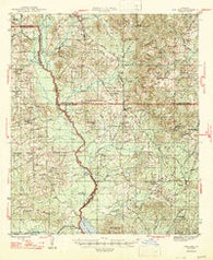 Ashland Louisiana Historical topographic map, 1:62500 scale, 15 X 15 Minute, Year 1947