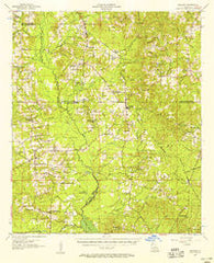 Ashland Louisiana Historical topographic map, 1:62500 scale, 15 X 15 Minute, Year 1957