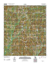 Athens Louisiana Historical topographic map, 1:24000 scale, 7.5 X 7.5 Minute, Year 2012