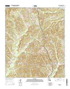 Athens Louisiana Current topographic map, 1:24000 scale, 7.5 X 7.5 Minute, Year 2015