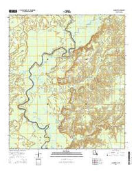 Bancroft Louisiana Current topographic map, 1:24000 scale, 7.5 X 7.5 Minute, Year 2015