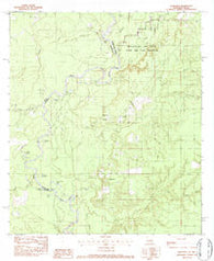 Bancroft Louisiana Historical topographic map, 1:24000 scale, 7.5 X 7.5 Minute, Year 1982