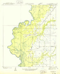 Bancroft Louisiana Historical topographic map, 1:31680 scale, 7.5 X 7.5 Minute, Year 1949