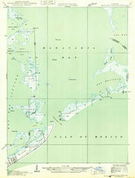 Barataria Pass Louisiana Historical topographic map, 1:31680 scale, 7.5 X 7.5 Minute, Year 1949