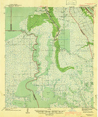 Barataria Louisiana Historical topographic map, 1:62500 scale, 15 X 15 Minute, Year 1941