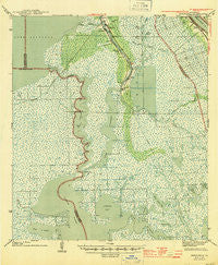 Barataria Louisiana Historical topographic map, 1:62500 scale, 15 X 15 Minute, Year 1944