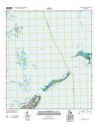Barataria Pass Louisiana Historical topographic map, 1:24000 scale, 7.5 X 7.5 Minute, Year 2012