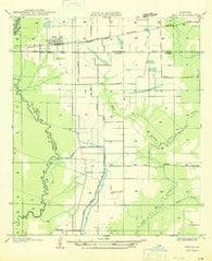 Basile Louisiana Historical topographic map, 1:31680 scale, 7.5 X 7.5 Minute, Year 1947