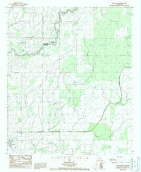 Baskinton Louisiana Historical topographic map, 1:24000 scale, 7.5 X 7.5 Minute, Year 1987