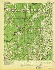 Baskinton Louisiana Historical topographic map, 1:62500 scale, 15 X 15 Minute, Year 1935